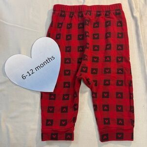 Disney X Joe Fresh - Mickey Mouse Red and Black Checkered Pajama Pants